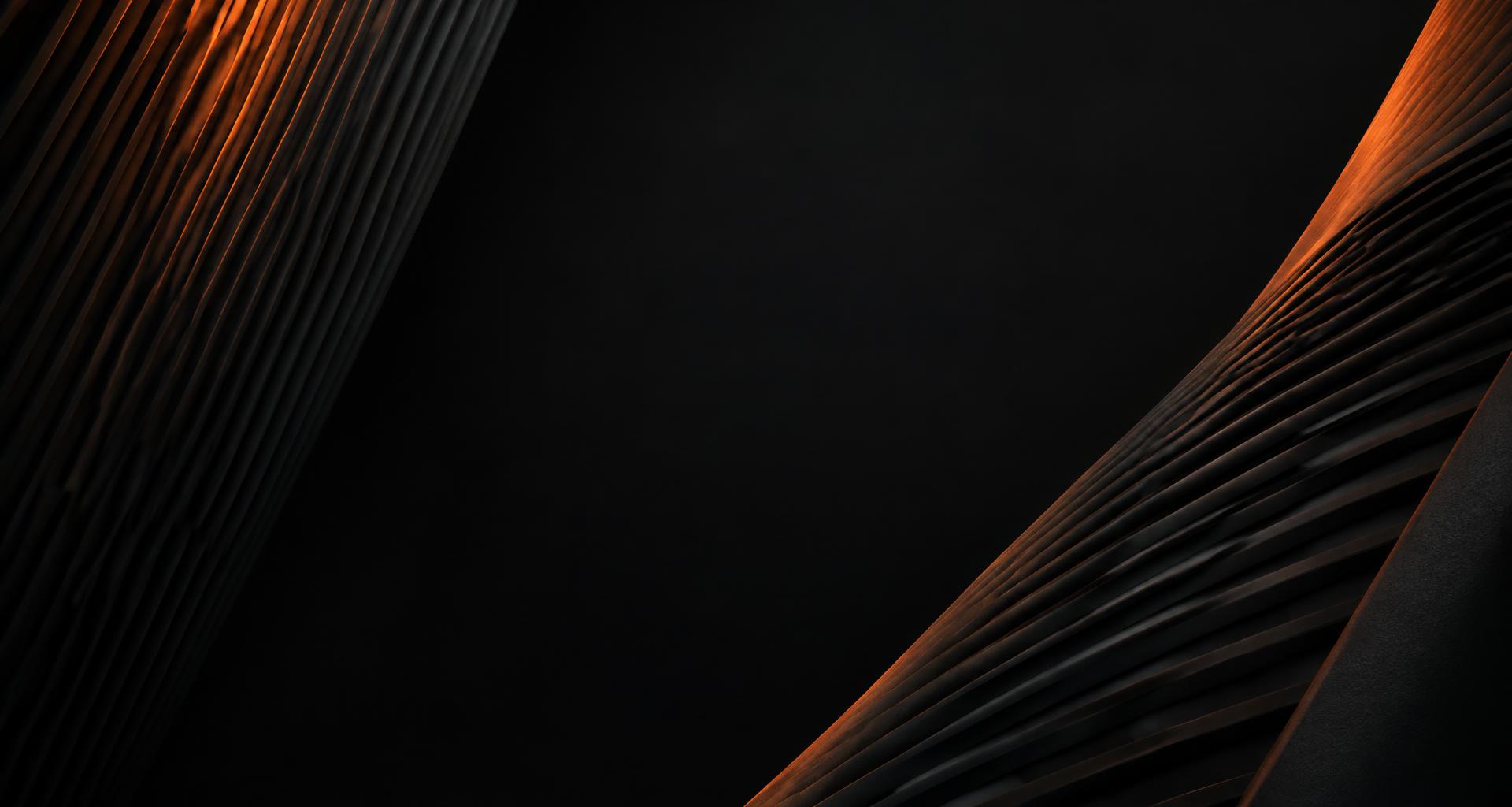 Dark sculptural texture with burnt orange lighting